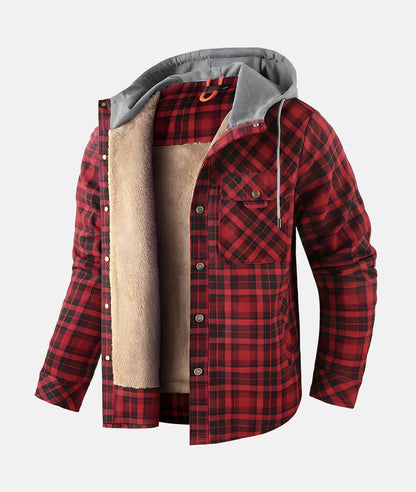 Veste Élégante à Carreaux en Flanelle - Tissu Premium - Modèle Raffiné et Confortable