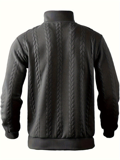 Pull rétro homme avec col zippé élégant