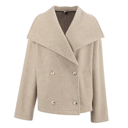 Manteau Élégance – Veste Longue à Manches Pleines en Couleur Unie