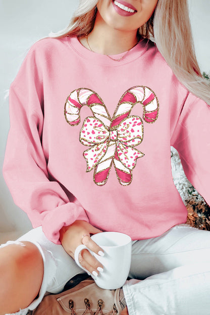Sweatshirt de Noël à Graphisme Élégant avec Épaules Tombantes - Collection Hiver Élite