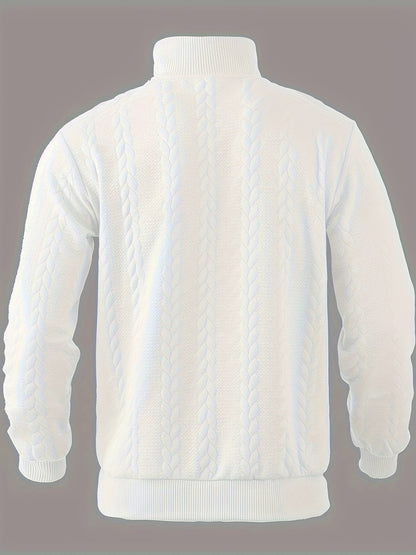 Pull rétro homme avec col zippé élégant