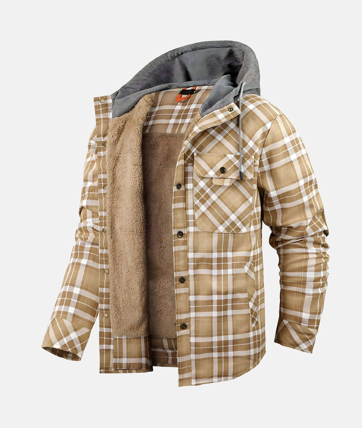 Veste Élégante à Carreaux en Flanelle - Tissu Premium - Modèle Raffiné et Confortable