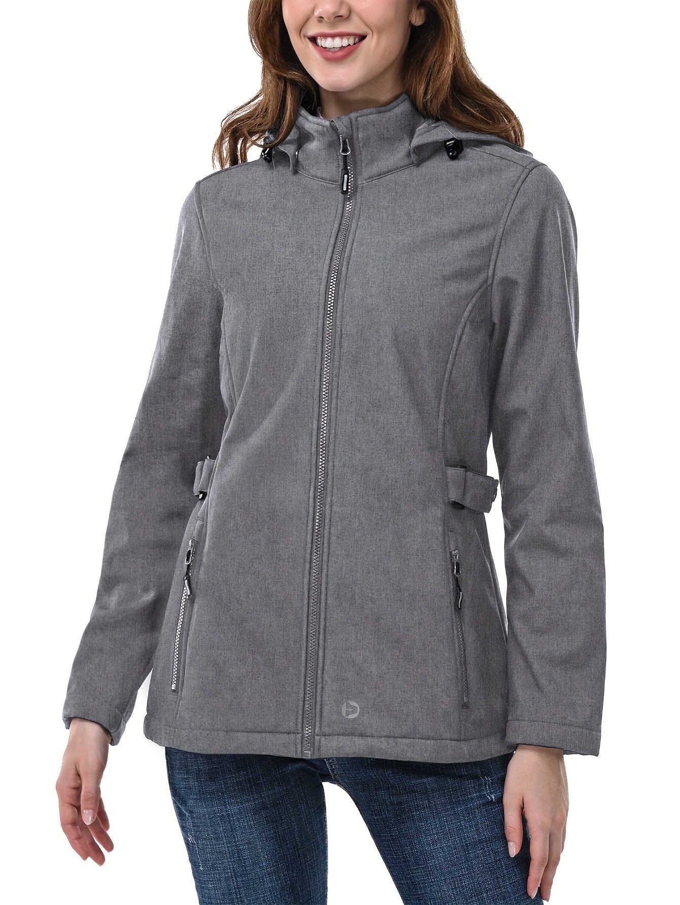 Veste Élégante D'extérieur Femmes - Manteau Softshell Résistant au Vent