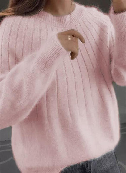 Sophie Leclair - Pull en cachemire de luxe pour femmes aux nuances élégantes de fourrure