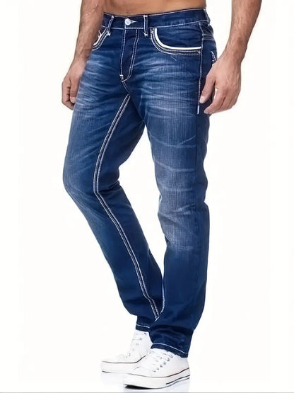 Jeans fuselés haut de gamme pour hommes par Léo