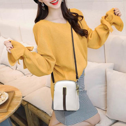 Sac en cuir élégance à blocs de couleurs de luxe