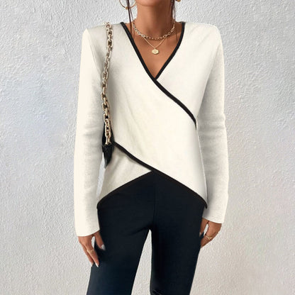 Velina - Pull en cachemire col V élégant pour femme