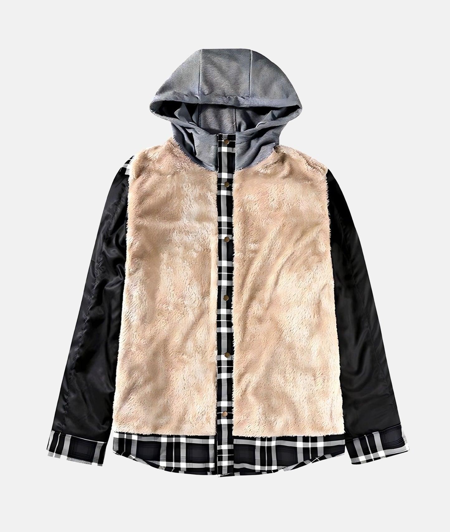 Veste Élégante à Carreaux en Flanelle - Tissu Premium - Modèle Raffiné et Confortable