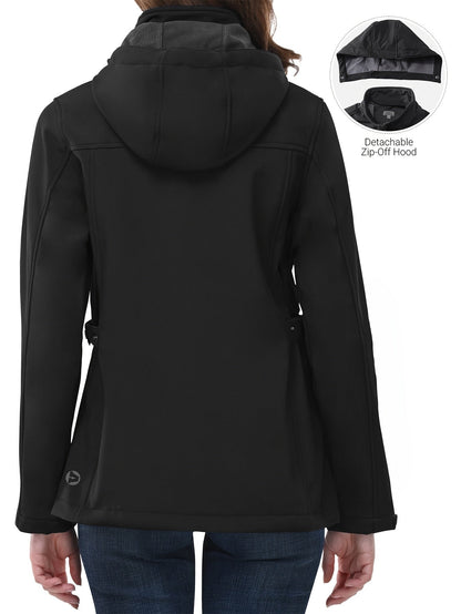 Veste Élégante D'extérieur Femmes - Manteau Softshell Résistant au Vent