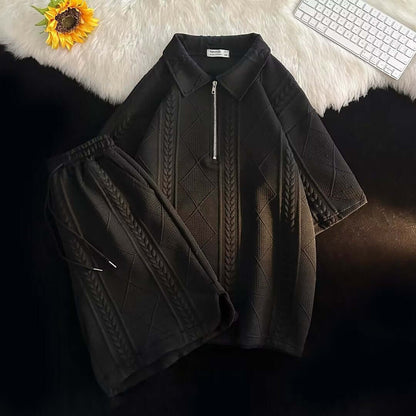 Ensemble masculin Élégance Nova coupe ample manches courtes premium