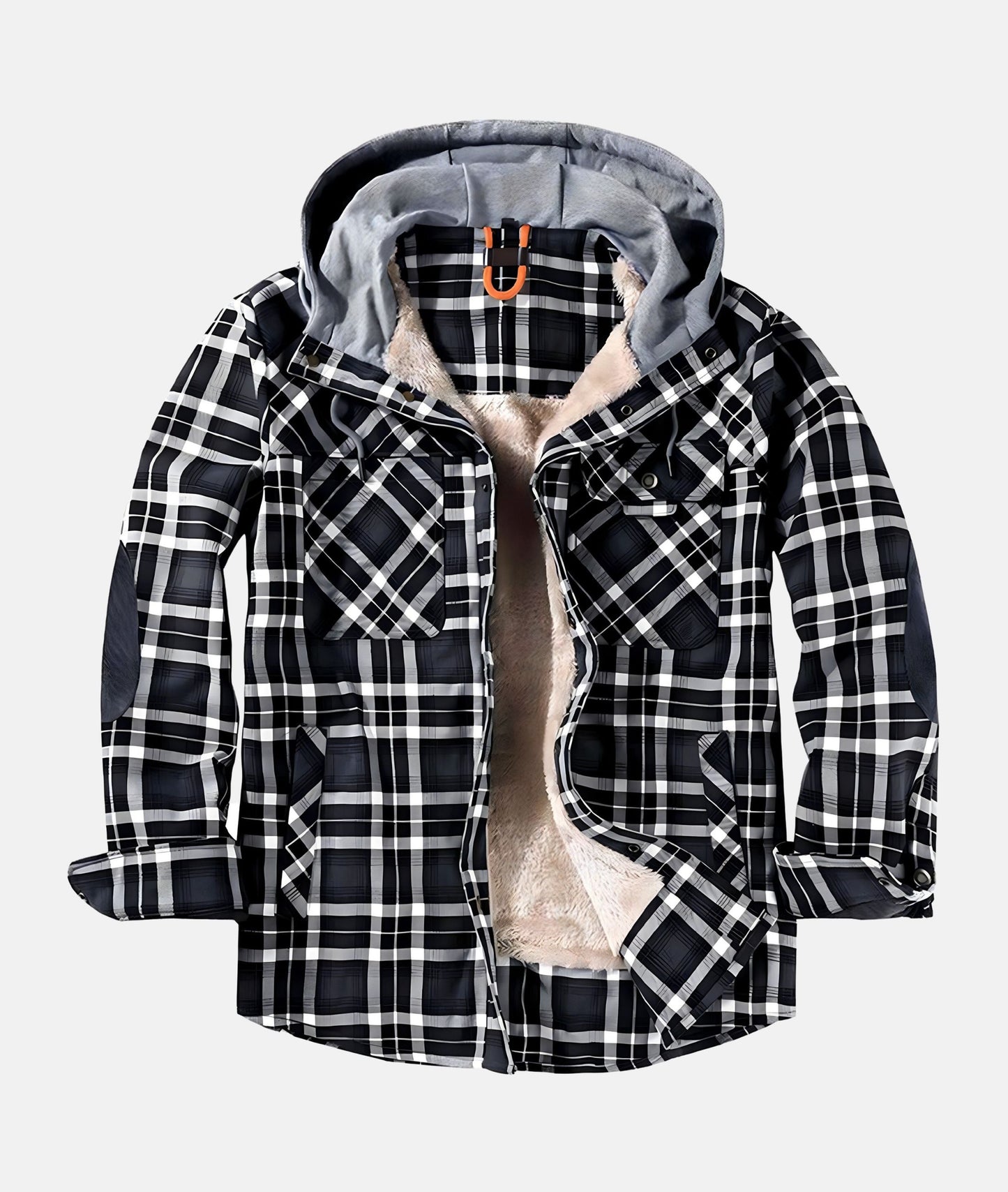 Veste Élégante à Carreaux en Flanelle - Tissu Premium - Modèle Raffiné et Confortable