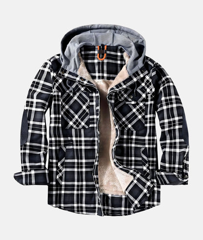 Veste Élégante à Carreaux en Flanelle - Tissu Premium - Modèle Raffiné et Confortable