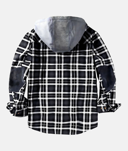 Veste Élégante à Carreaux en Flanelle - Tissu Premium - Modèle Raffiné et Confortable