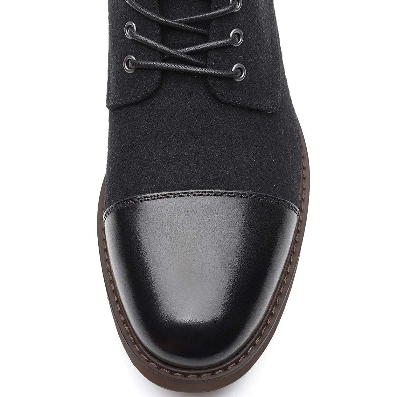 Bottines en cuir rétro Lancelot avec lacets