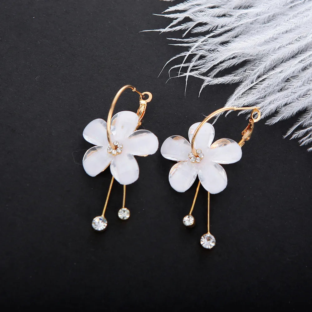 Boucles d'oreilles Élégance Fleurie en Lilas