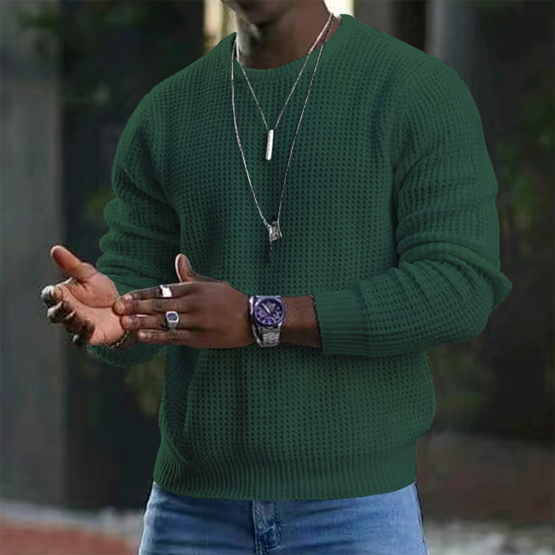 Pull-over en laine mérinos luxueuse pour homme - Élégance et confort absolus