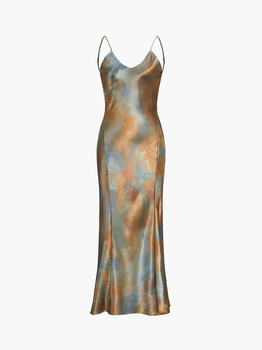 Evelyne - Robe Élégante en Satin