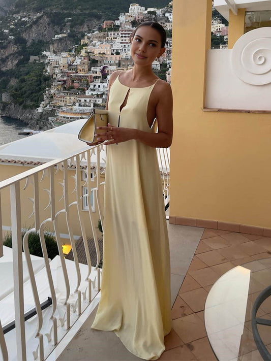 Elyse - Robe Élégante à Bretelles Fines