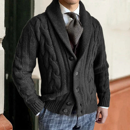 Cardigan en laine élégante pour hommes pour les saisons automne-hiver