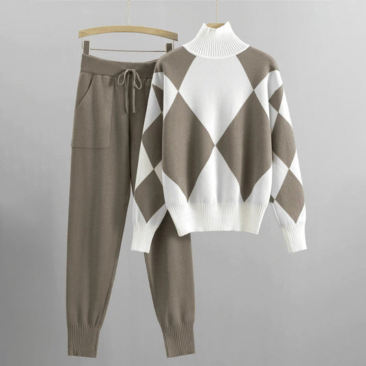 Ensemble Premium Pantalon Chauffant et Sweat-shirt Confortable Fait Main