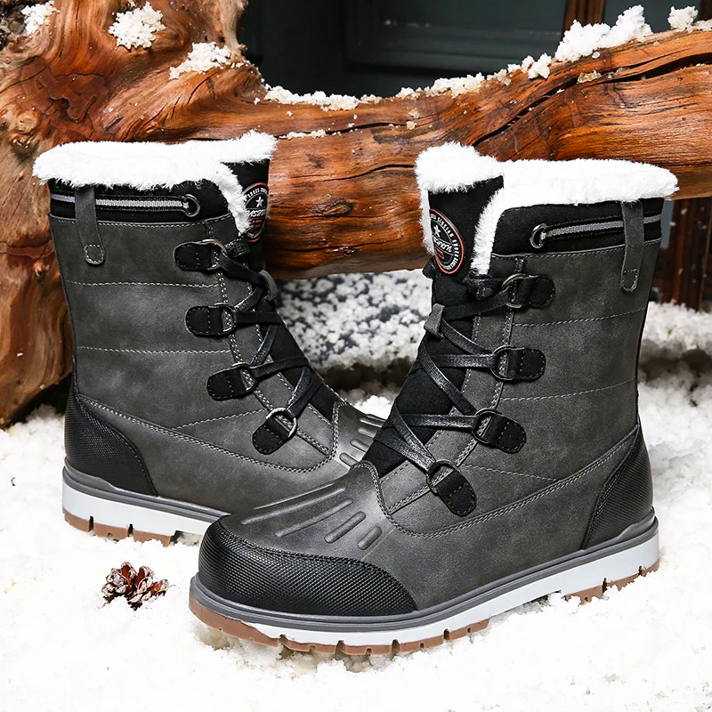 Riviera - Bottines d'hiver pour hommes imperméables et thermo-isolées