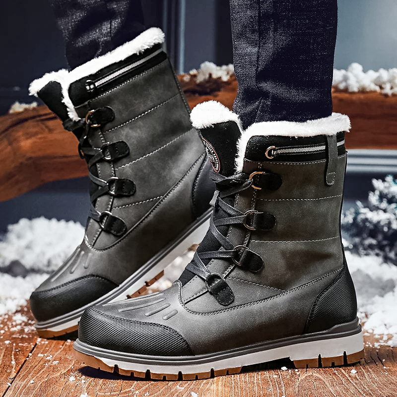 Riviera - Bottines d'hiver pour hommes imperméables et thermo-isolées
