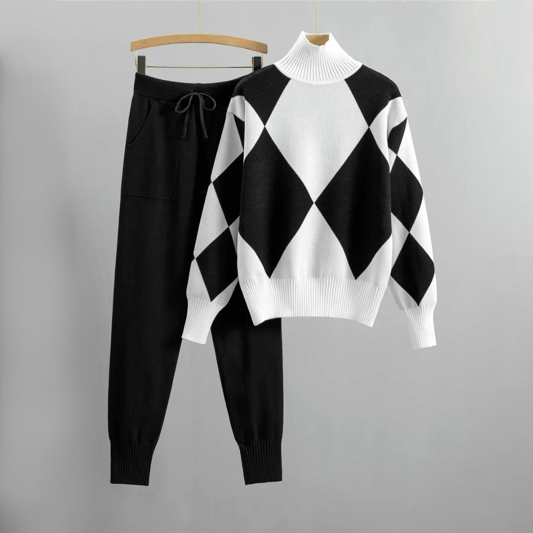 Ensemble Premium Pantalon Chauffant et Sweat-shirt Confortable Fait Main