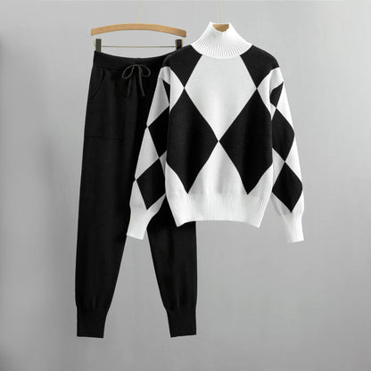 Ensemble Premium Pantalon Chauffant et Sweat-shirt Confortable Fait Main