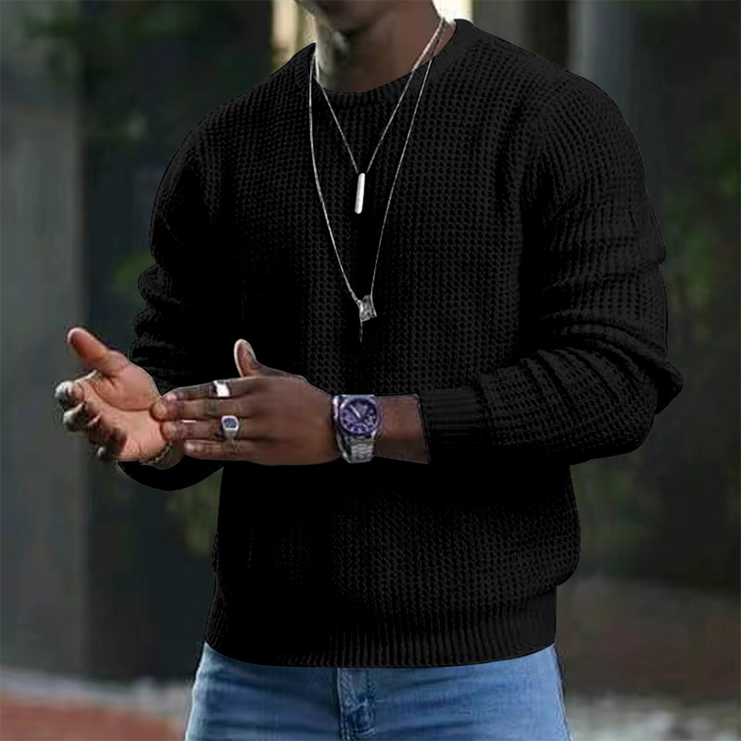 Pull-over en laine mérinos luxueuse pour homme - Élégance et confort absolus