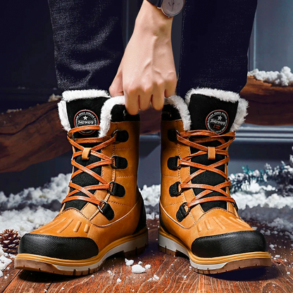 Riviera - Bottines d'hiver pour hommes imperméables et thermo-isolées