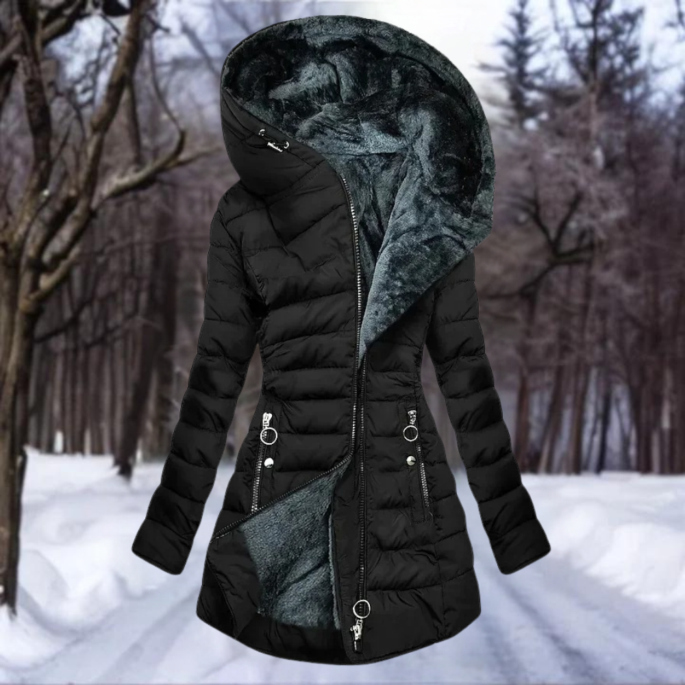 Manteau en velours opulent pour femme signé Liora