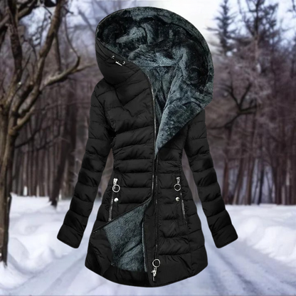 Manteau en velours opulent pour femme signé Liora