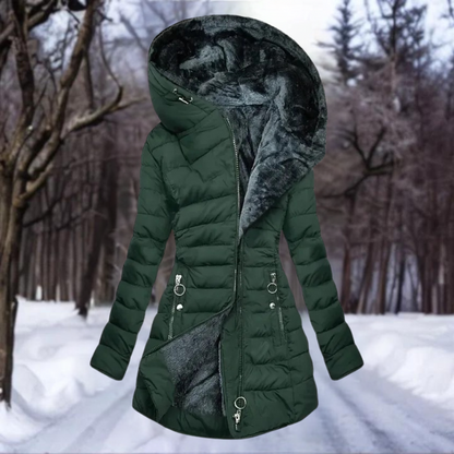 Manteau en velours opulent pour femme signé Liora
