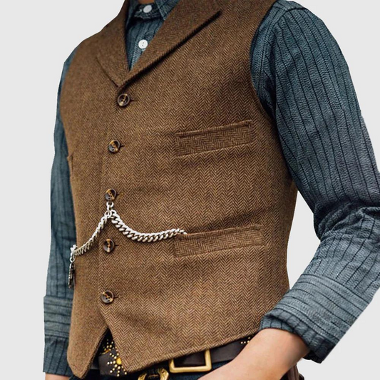 Giorgio - Gilet Héritage en Chevrons Classique