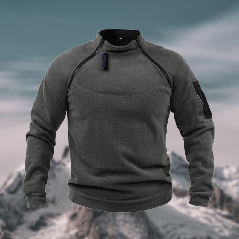 LuxeTech - Veste polaire coupe-vent tactique haut de gamme pour homme