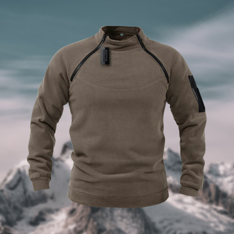 LuxeTech - Veste polaire coupe-vent tactique haut de gamme pour homme