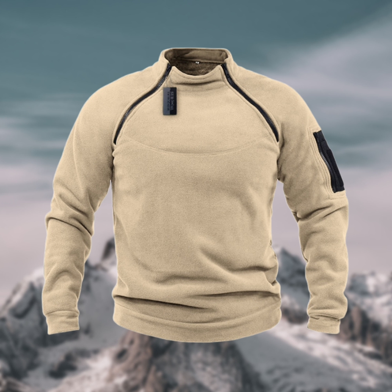 LuxeTech - Veste polaire coupe-vent tactique haut de gamme pour homme