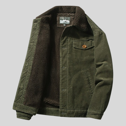 Lumière - Manteau épais contemporain avec doublure en fausse fourrure