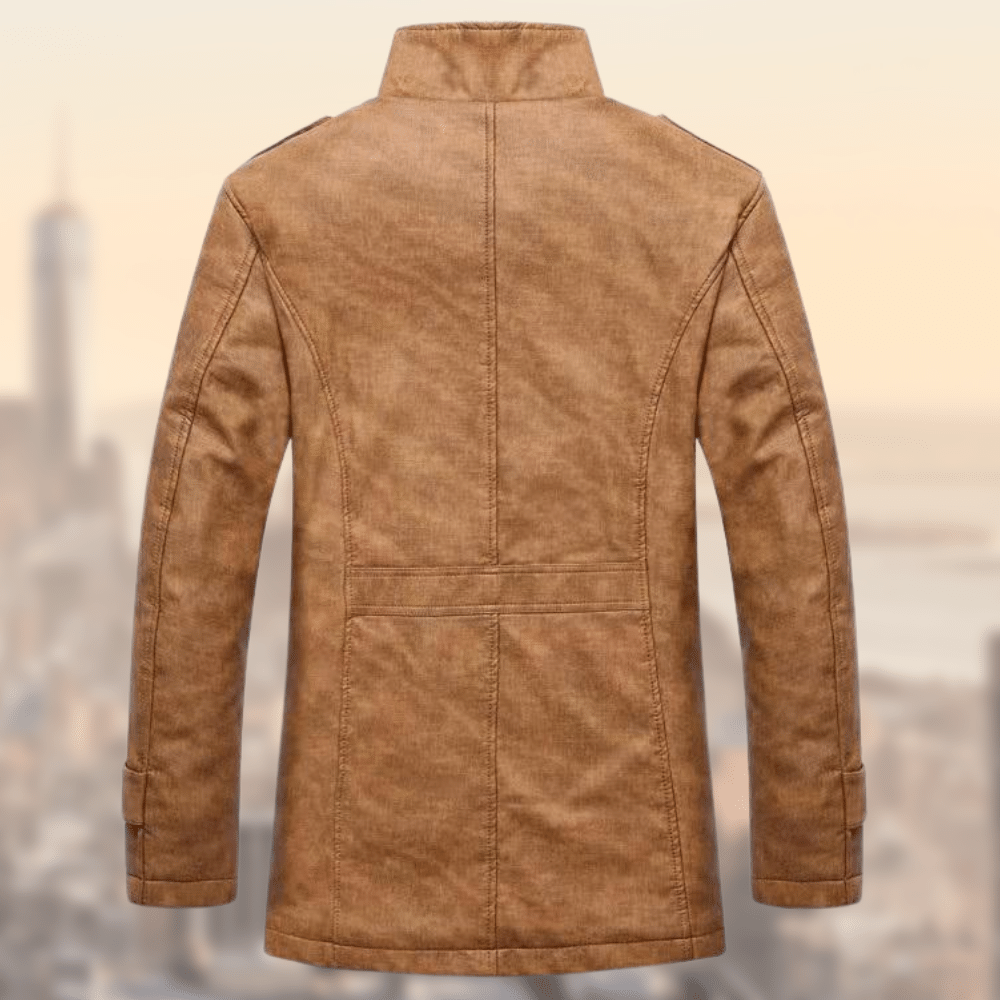 Manteau élégante en laine premium pour homme avec doublure thermique
