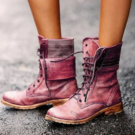 LuxeCuir - Bottines en cuir raffinées pour un style intemporel