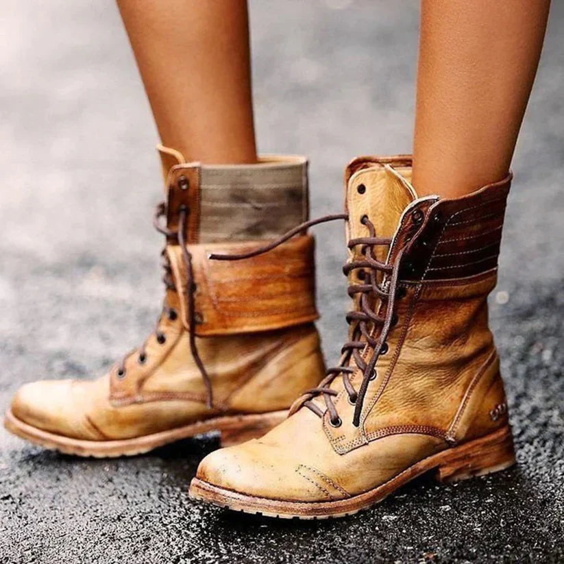 LuxeCuir - Bottines en cuir raffinées pour un style intemporel