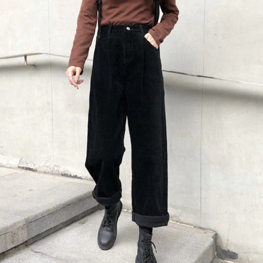 Pantalon en velours côtelé féminin Marlowe de Luxe