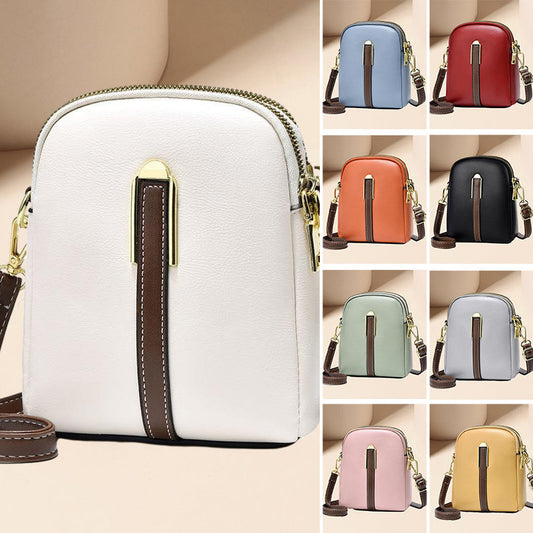 Sac en cuir élégance à blocs de couleurs de luxe