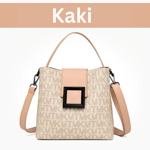 Sac seau élégant en toile avec motif artistique par L'Atelier Chic