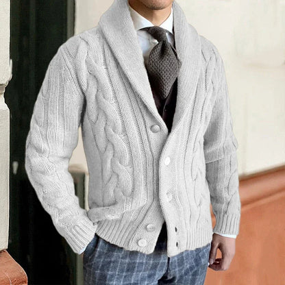 Cardigan en laine élégante pour hommes pour les saisons automne-hiver