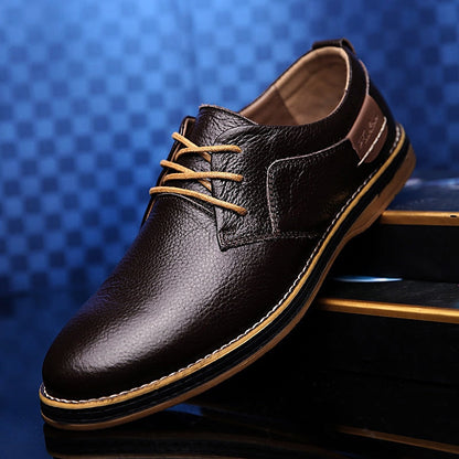 Luxe Urbain - Chaussures Oxford en cuir véritable pour homme