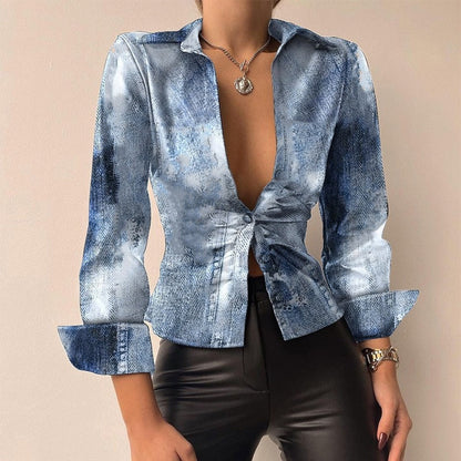 LuxePure - T-shirt féminin à manches longues en opale