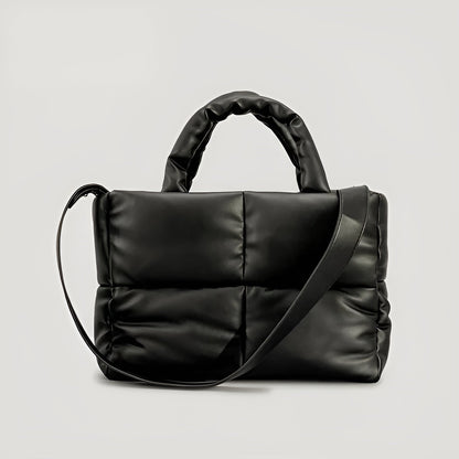Sac Emily Élégant en Cuir Matelassé Multifonction avec Bandoulière Polyvalente