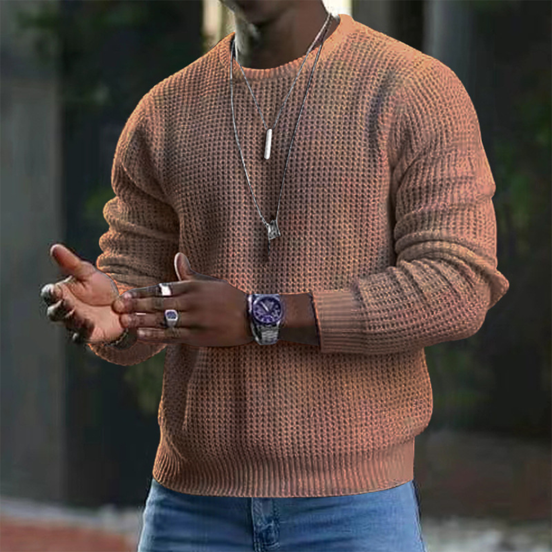 Pull-over en laine mérinos luxueuse pour homme - Élégance et confort absolus