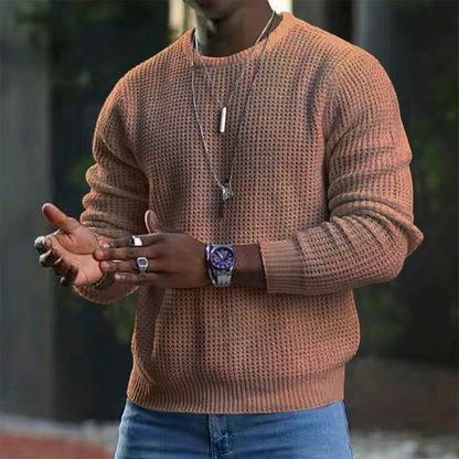 Pull-over en laine mérinos luxueuse pour homme - Élégance et confort absolus